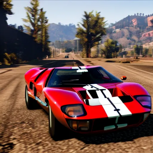 Image similar to ford gt 4 0 mk 2 in red dead redemption 2