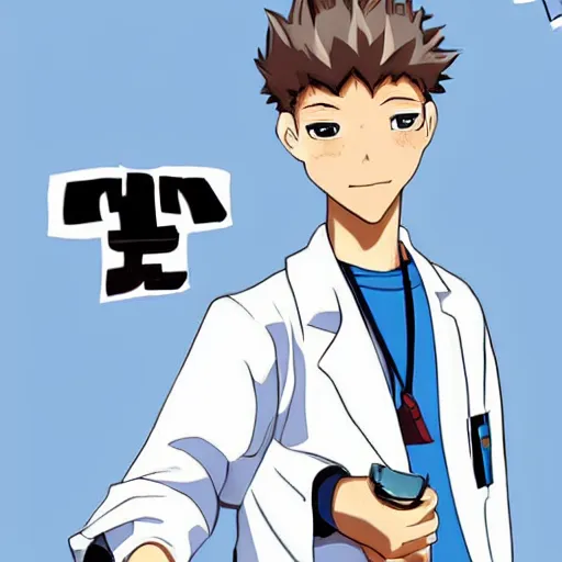 Image similar to tyler, the anime scientist - t