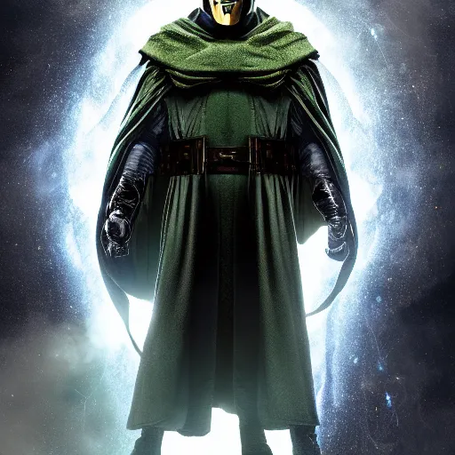 Image similar to doctor doom, 4k realistic photo