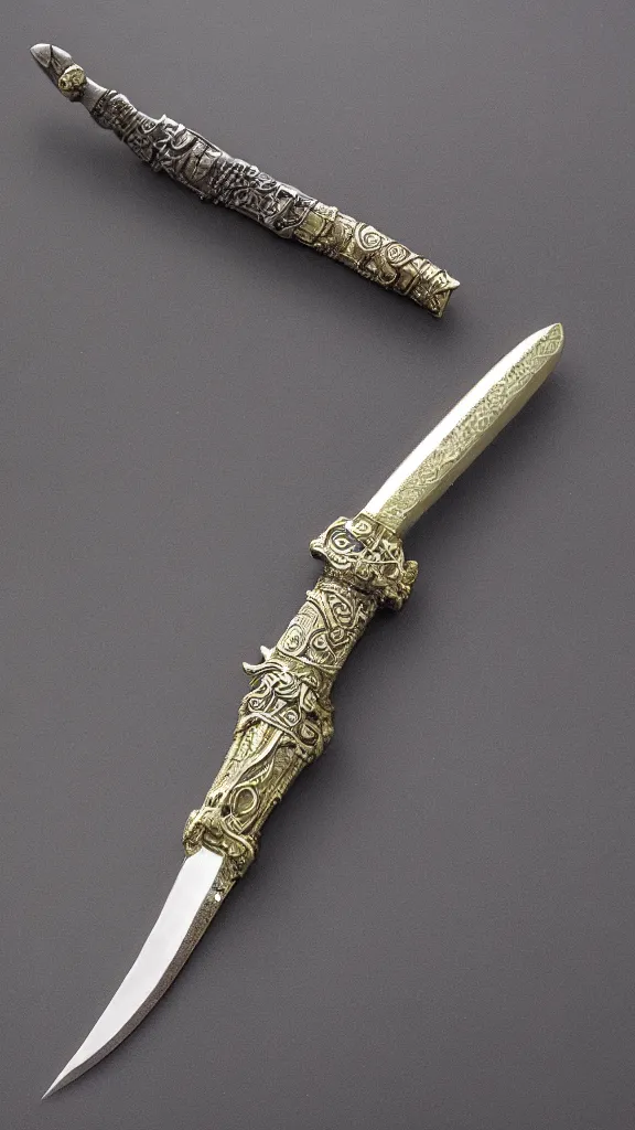 Prompt: Detailed Fantasy Dagger