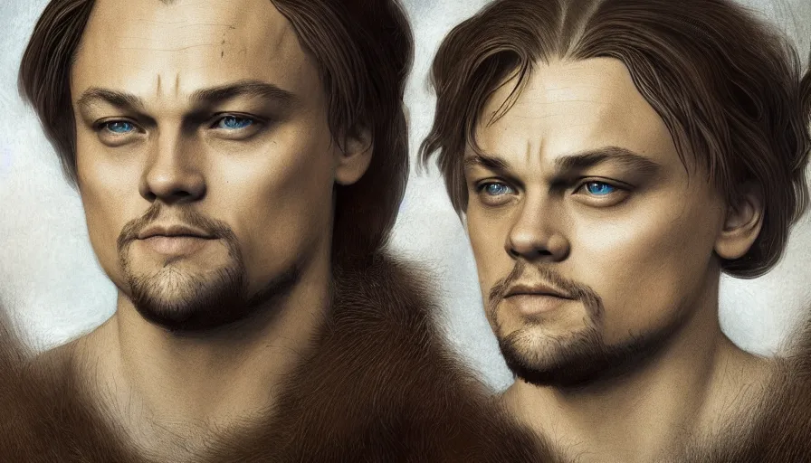 Image similar to Leonardo di Caprio is Leonardo da Vinci, hyperdetailed, artstation, cgsociety, 8k