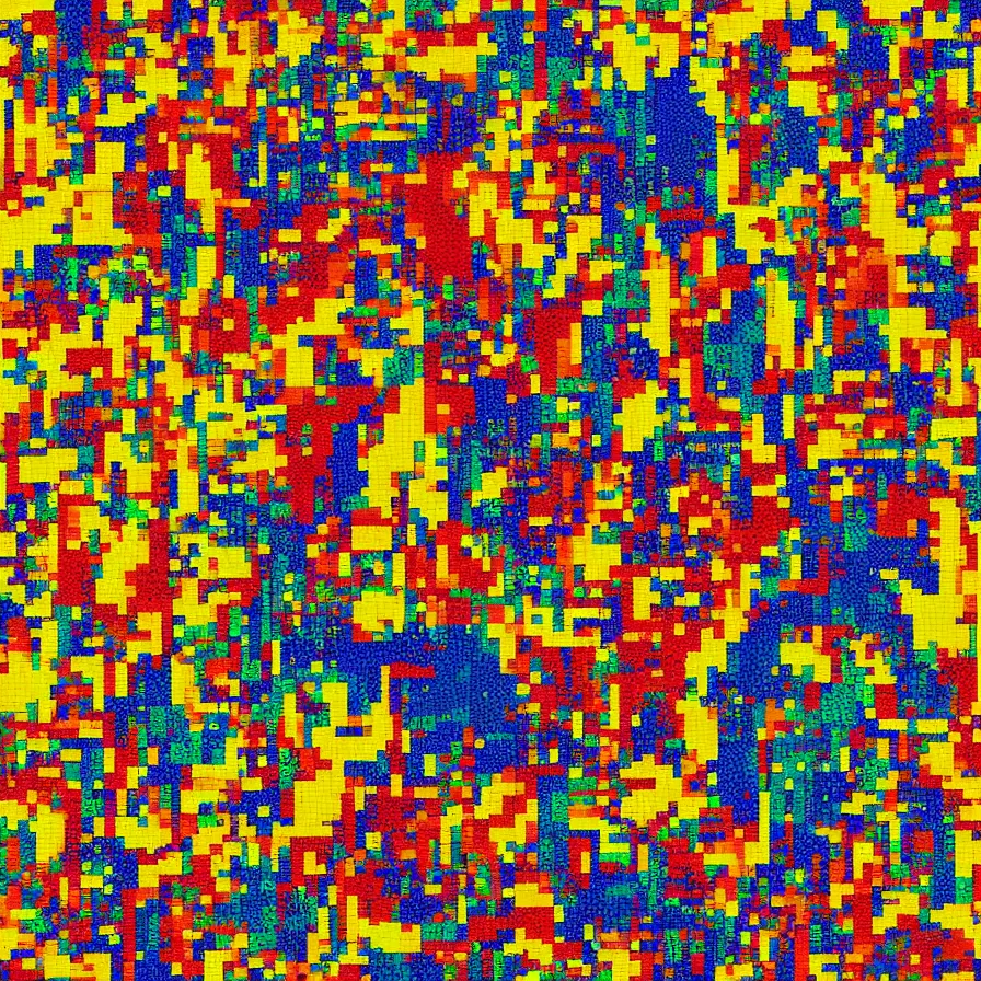 Prompt: Million dollar pixel artwork