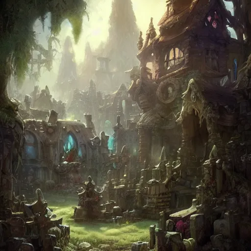 Prompt: a fantasy graveyard, by justin gerard and greg rutkowski, digital art, realistic painting, fantasy, very detailed, trending on artstation