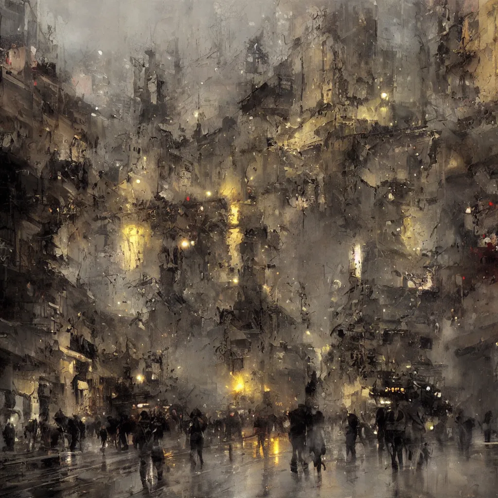 Image similar to tbilisi painted by jeremy mann