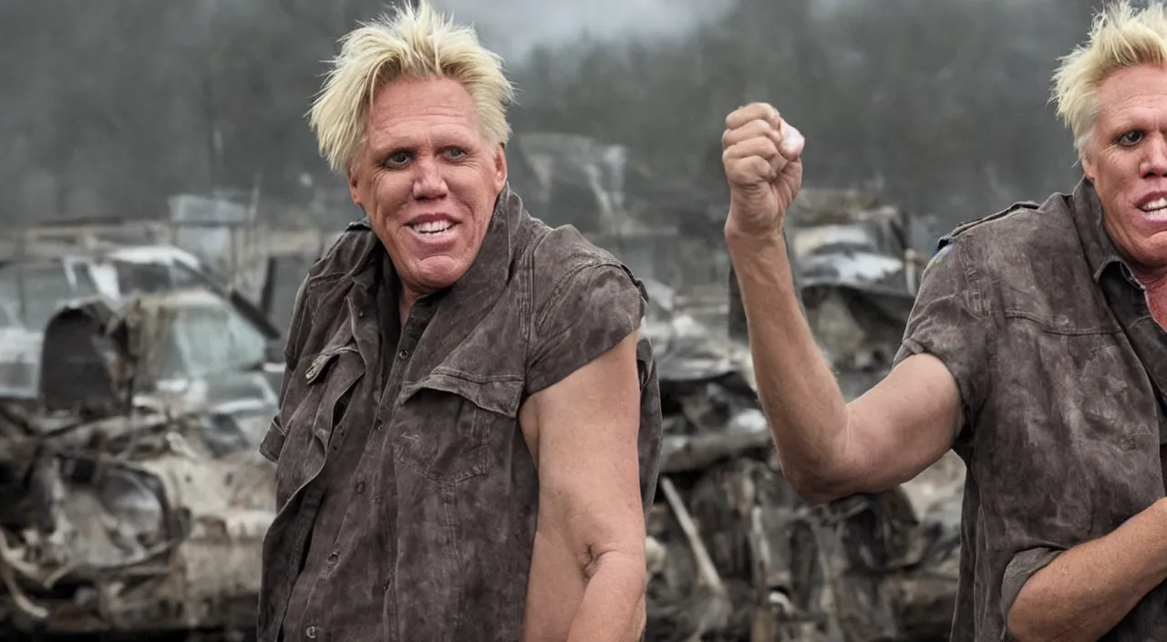 Image similar to gary busey in the apocalypse