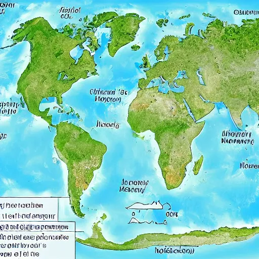 Image similar to this is a land on an unforgiving world of churning oceans and jagged coastlines. every habitable island is situated somewhere along the planet's equator where the weather is still volatile but more hospitable than any points to the north or south