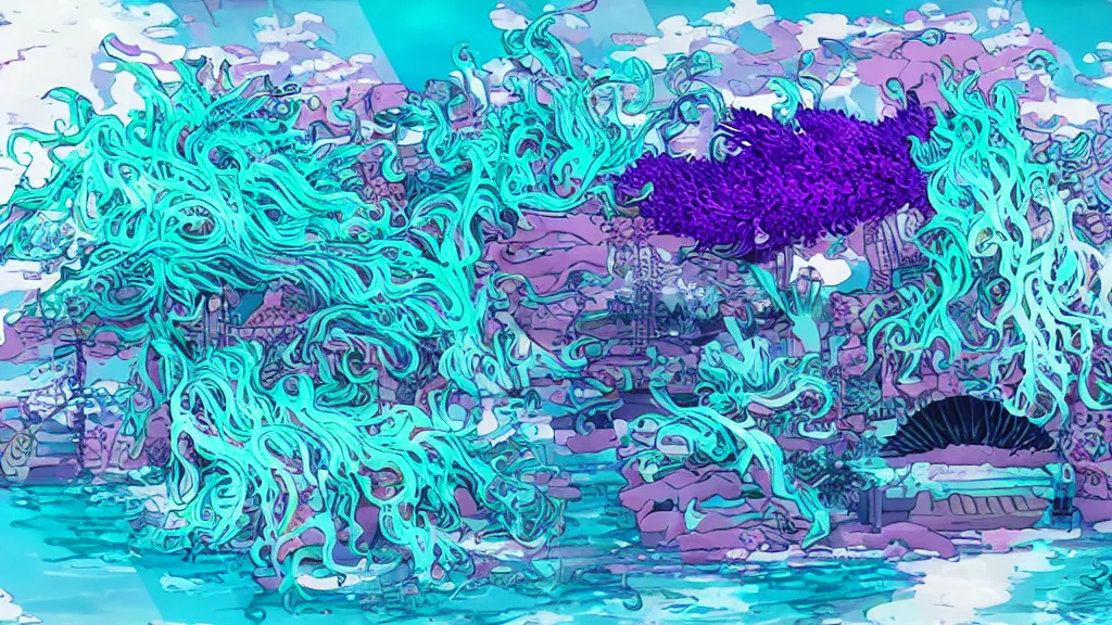 Prompt: seapunk seasick rake synthesizer