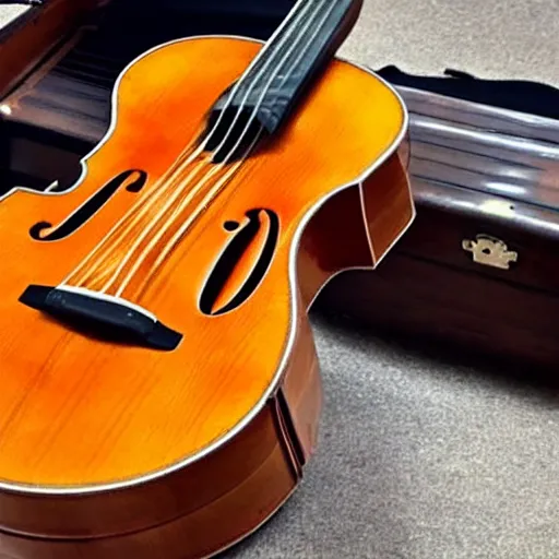 Image similar to guitar in cello shape