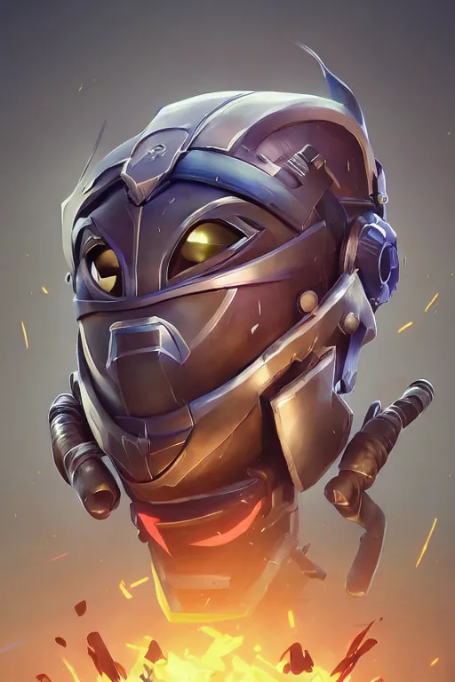 Image similar to epic mask helmet robot ninja portrait stylized as fornite style game design fanart by concept artist gervasio canda, behance hd by jesper ejsing, by rhads, makoto shinkai and lois van baarle, ilya kuvshinov, rossdraws global illumination radiating a glowing aura global illumination ray tracing hdr render in unreal engine 5