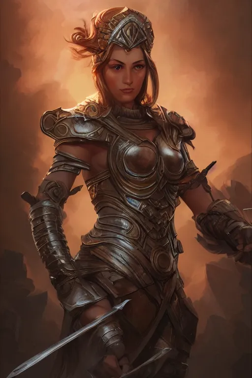 Image similar to amazon valkyrie athena, d & d, fantasy, portrait, highly detailed, headshot, digital painting, trending on artstation, concept art, sharp focus, illustration, art by artgerm and greg rutkowski and magali villeneuve