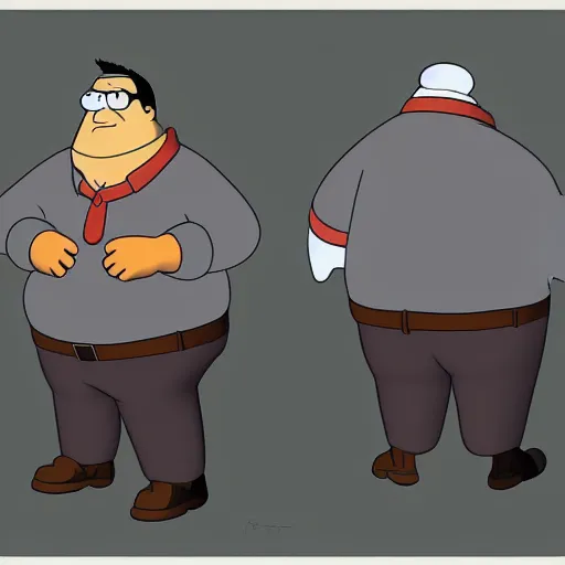 Image similar to peter griffin by blenderguppy x pietrocascavilla