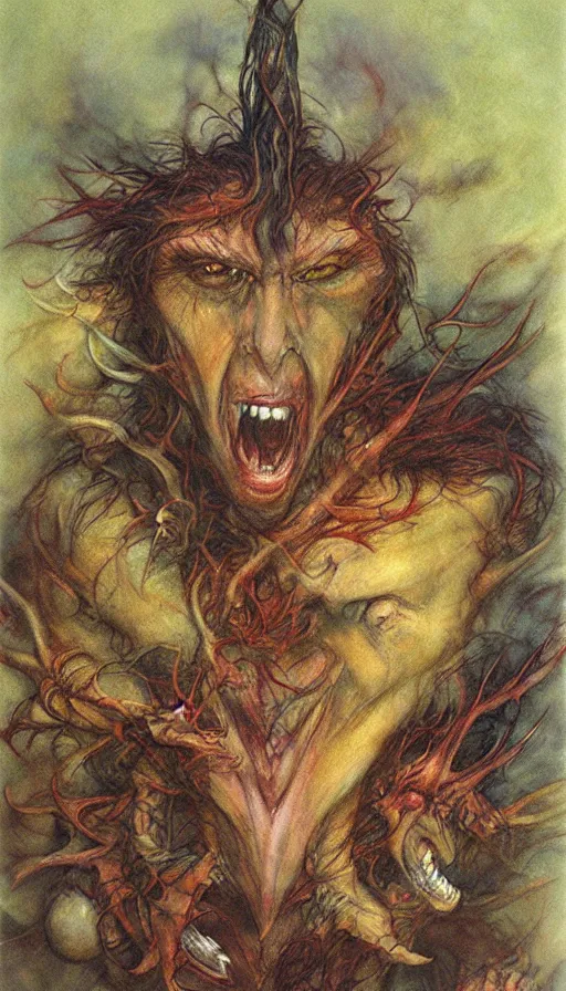 Image similar to rage, by brian froud