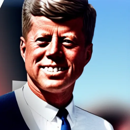 Prompt: jfk doing a youtube vlog, jfk is an influencer, jfk on tiktok, jfk gen z