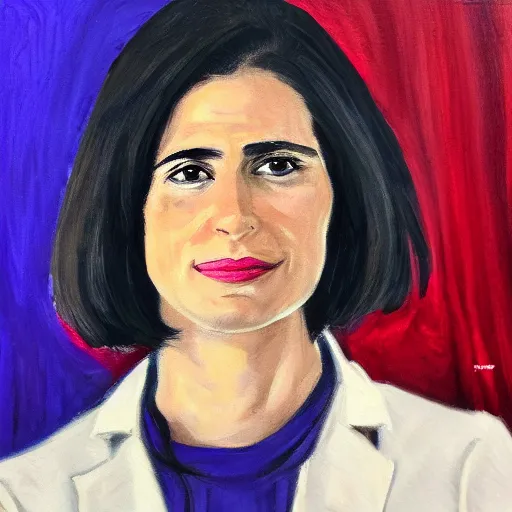 Image similar to portrait of ayelet shaked, rich colors, sharp focus