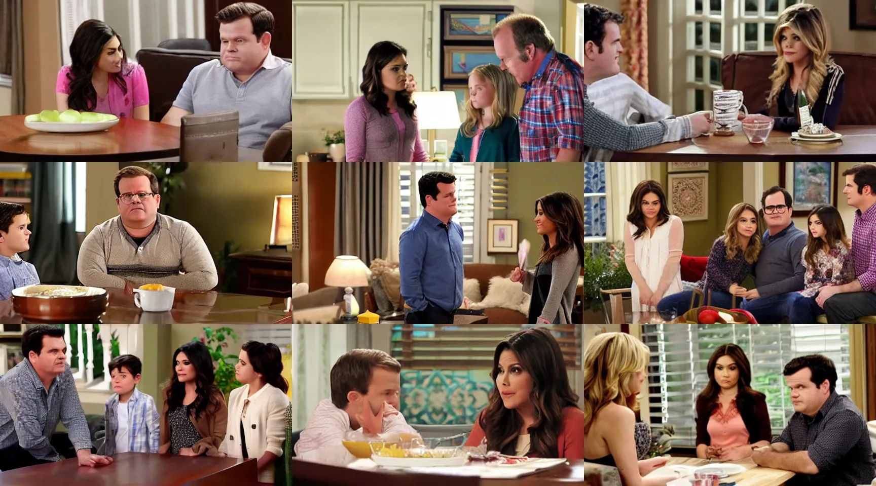 Prompt: a scene from modern family