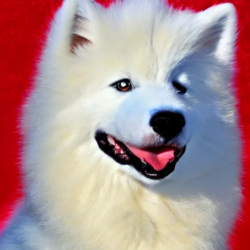 Prompt: samoyed in the style of sonic the hedgehog