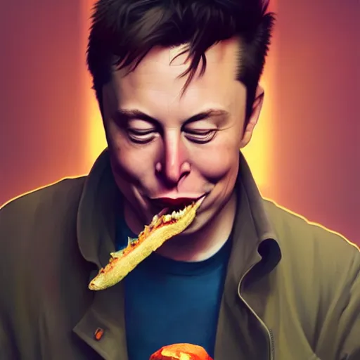 Prompt: elon musk eating a pickle, highly detailed vfx portrait, unreal engine, greg rutkowski, loish, rhads, caspar david friedrich, makoto shinkai and lois van baarle, ilya kuvshinov, rossdraws, elegent, tom bagshaw, alphonse mucha, global illumination, detailed and intricate environment.