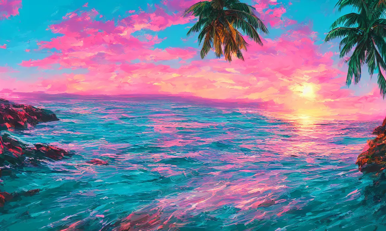 Image similar to paradise beach by alena aenami artworks in 4 k