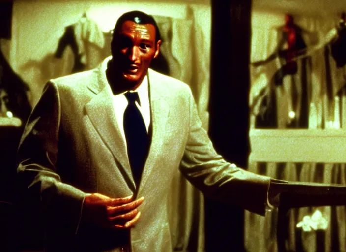 Image similar to ted cruz as tony todd, movie still, from the candyman 1 9 9 2 movie, 8 k, realistic