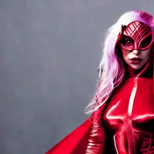 Image similar to lady gaga as the scarlet witch