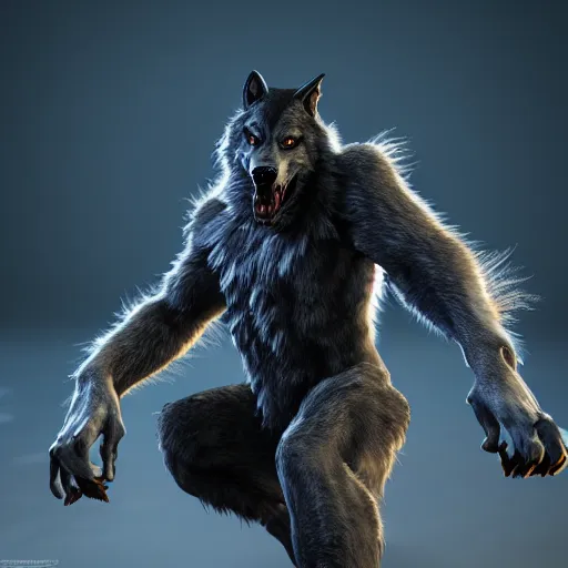 Prompt: werewolf from van helsing unreal engine hyperreallistic render 8k