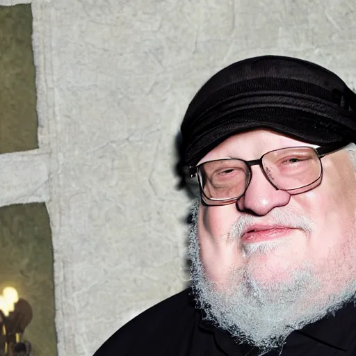 Image similar to george rr martin finishing winds of winter