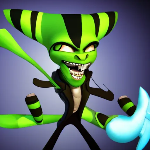 Image similar to dr.nefarious from ratchet and clank