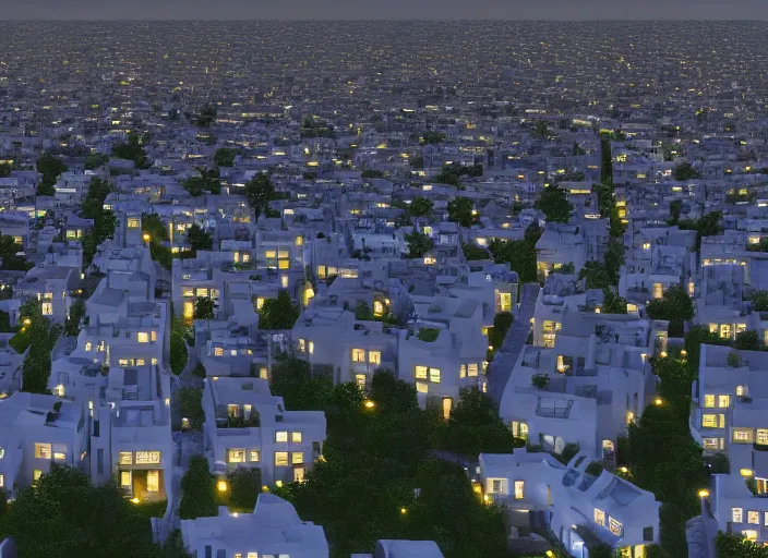 Prompt: thousands of moons. thousands of houses in the city. focus on the sky, hyperrealism, no blur, 4 k resolution, ultra detailed