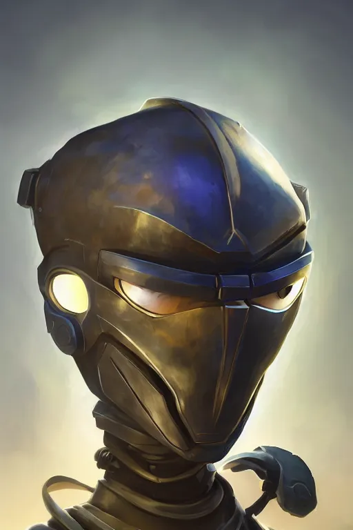 Image similar to epic mask helmet robot ninja portrait stylized as fornite style game design fanart by concept artist gervasio canda, behance hd by jesper ejsing, by rhads, makoto shinkai and lois van baarle, ilya kuvshinov, rossdraws global illumination radiating a glowing aura global illumination ray tracing hdr render in unreal engine 5