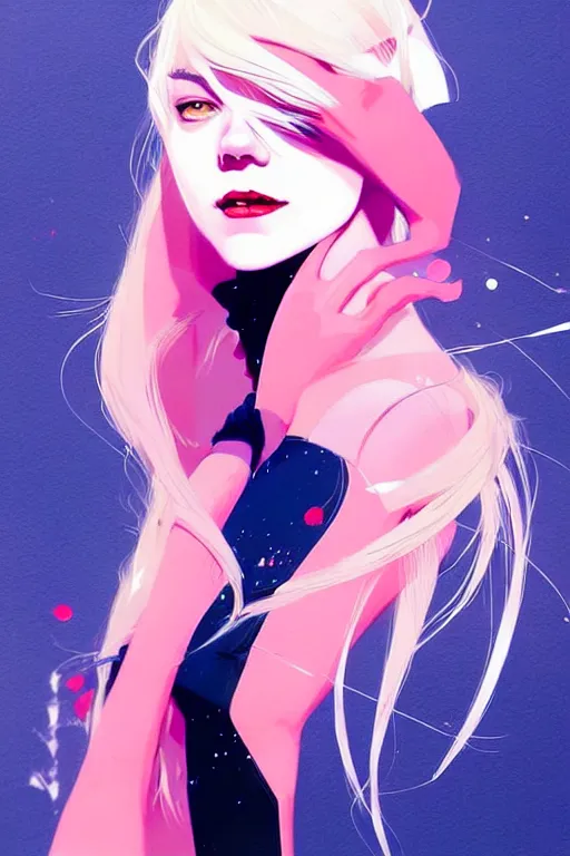 Image similar to a ultradetailed painting of gwen stacy by conrad roset, greg rutkowski and makoto shinkai trending on artstation