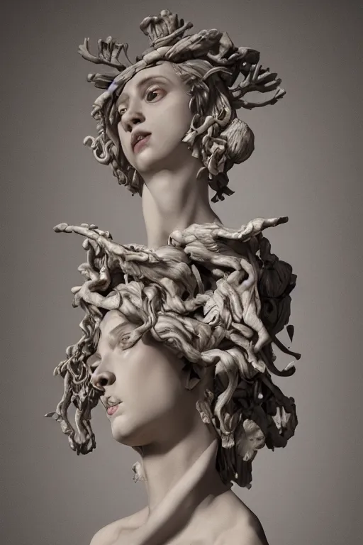 Image similar to mind games, surrealism, scupture, baroque element. intricate artwork by caravaggio. trending on artstation, baroque elements, octane render, cinematic lighting, hyper realism,