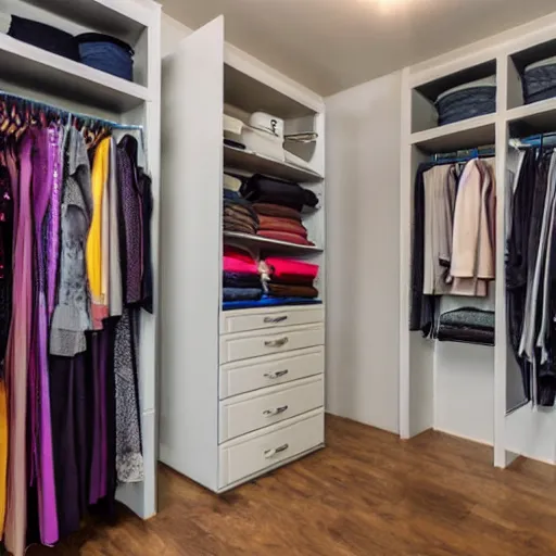 Image similar to gigantic walk-in closet for a woman