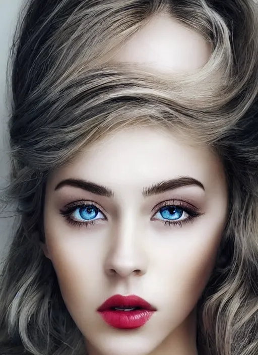 Prompt: style sheets, portraits of a stunningly beautiful eyes, 🧑