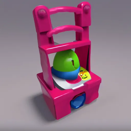 Image similar to A Fisher-Price guillotine toy, unreal engine 5 render