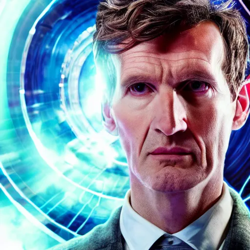 Prompt: a beautiful full body photograph of the doctor, time vortex in the background, detailed face, symmetrical face, extreme realism and detail, 8 k, completely framed, direct lighting, 3 5 mm photo, photorealistic, sharp focus
