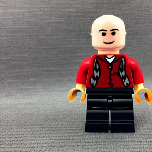 Prompt: Captain Picard Lego figurine