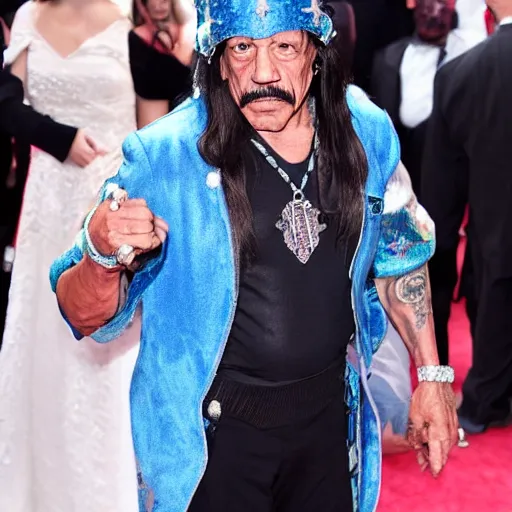 Image similar to danny trejo cosplaying as Cinderella