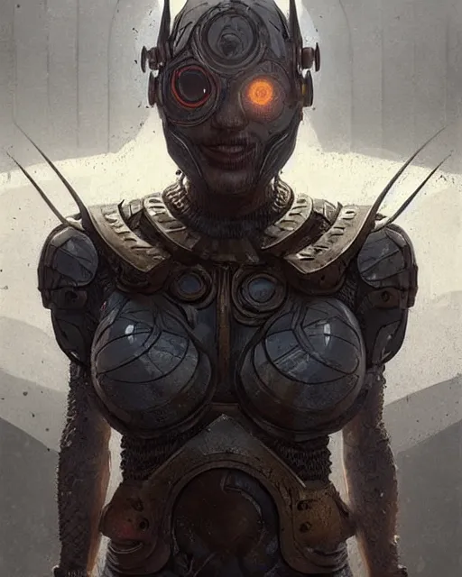 Image similar to a viking cyborg at clapham south tube station, real life skin, intricate, highly detailed, artstation, concept art, smooth, sharp focus, art by artgerm and greg rutkowski