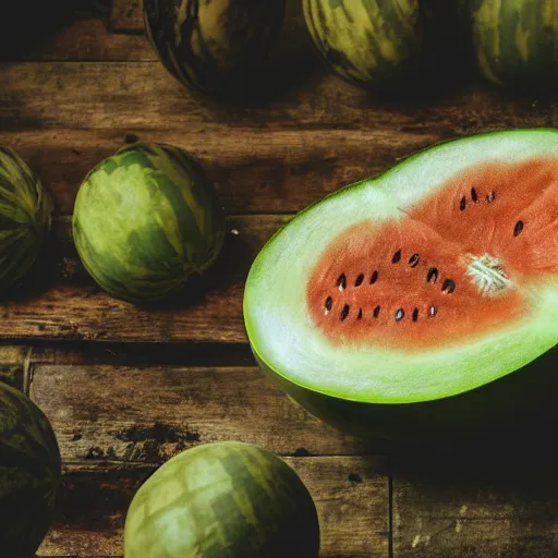 Image similar to photo of a burning melon