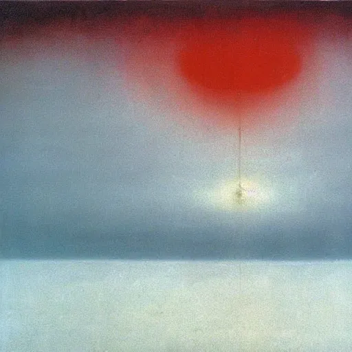 Image similar to the abstract painting'arctic void ', by caspar david friedrich!!!, by rothko!!!