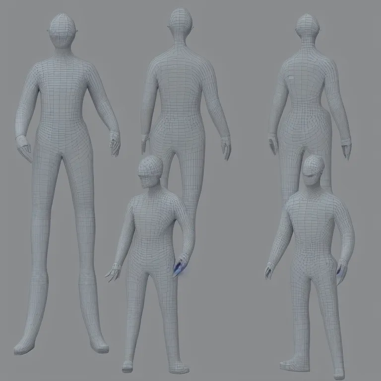 Prompt: A 3D model of a new sinogram character