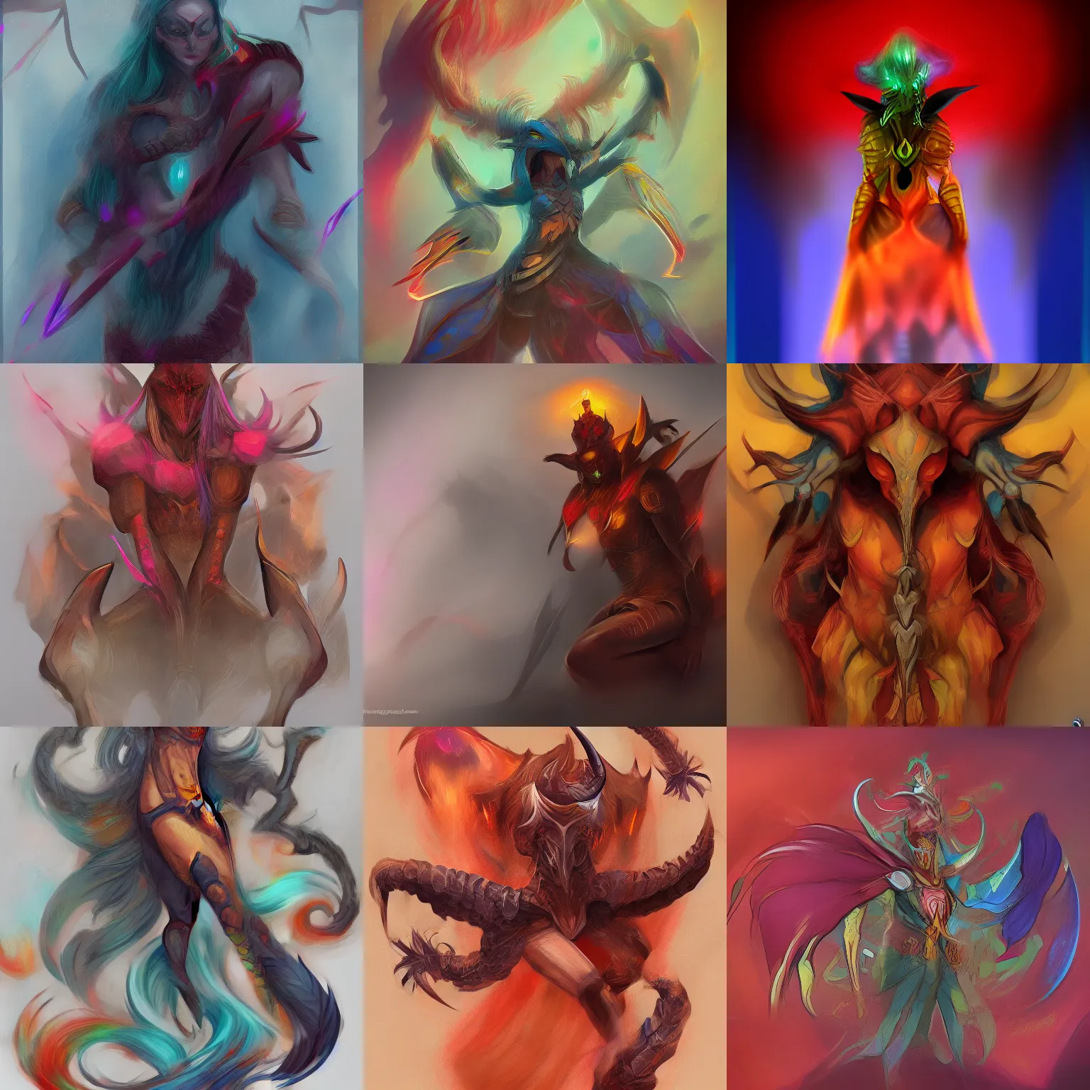 Prompt: humanized version of the zodiac sign of the Scorpion, fantasy drawing, colorful, concept art, artstation winner, procreate, high energy