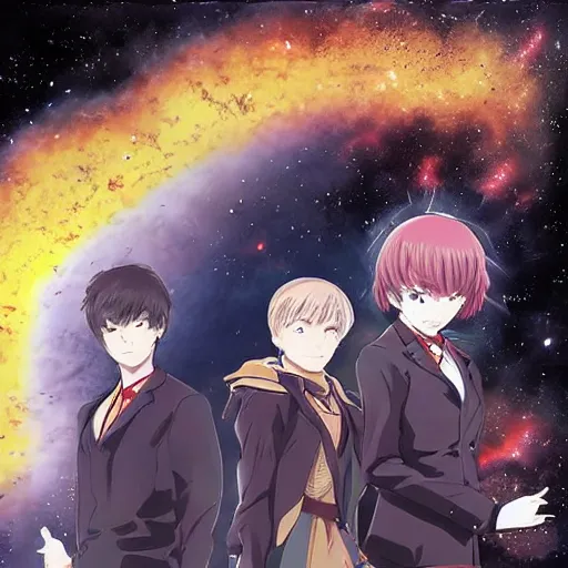 Image similar to the end of the universe, key anime art