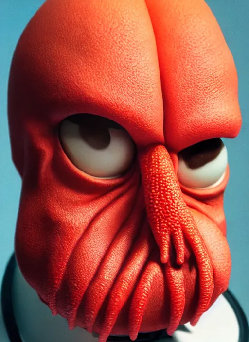 Image similar to 3 0 0 0 ( dr. john a. zoidberg ), portrait photography feroflex photorealistic studio lighting ektachrome detailed intricate face details, ultradetails, beautiful face