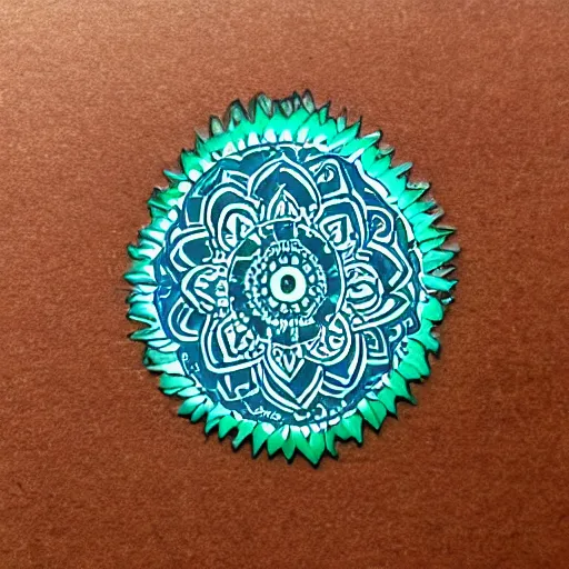 Prompt: mandala stamp