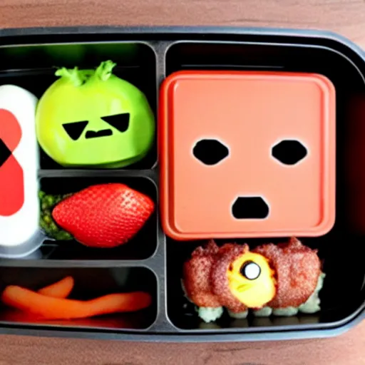 Prompt: doom bento box