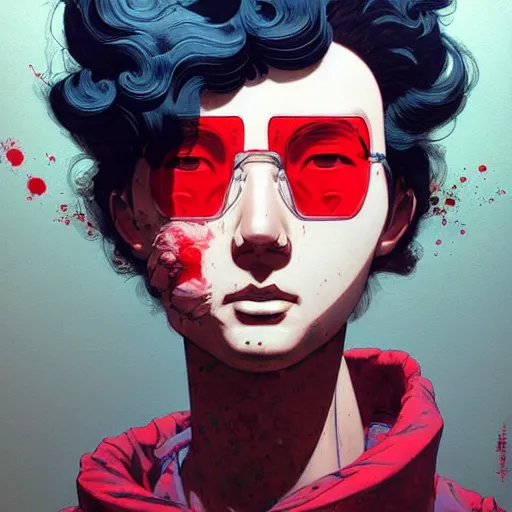 Image similar to prompt : soviet doomer portrait soft light painted by james jean and katsuhiro otomo and erik jones, inspired by akira anime, smooth face feature, intricate oil painting, high detail illustration, sharp high detail, manga and anime 1 9 9 9