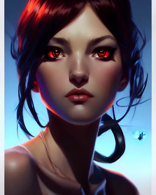 Prompt: shadow fiend!!, fine - face, audrey plaza, realistic shaded perfect face, fine details. anime. realistic shaded lighting poster by ilya kuvshinov, magali villeneuve, artgerm, jeremy lipkin and michael garmash and rob rey