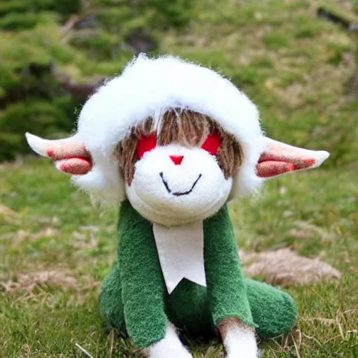 Image similar to elf wearing sheep suit