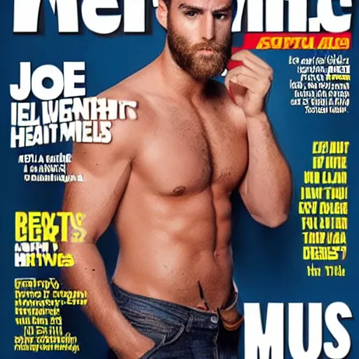 Image similar to Joe Bien Gigachad in the cover of Men's Health